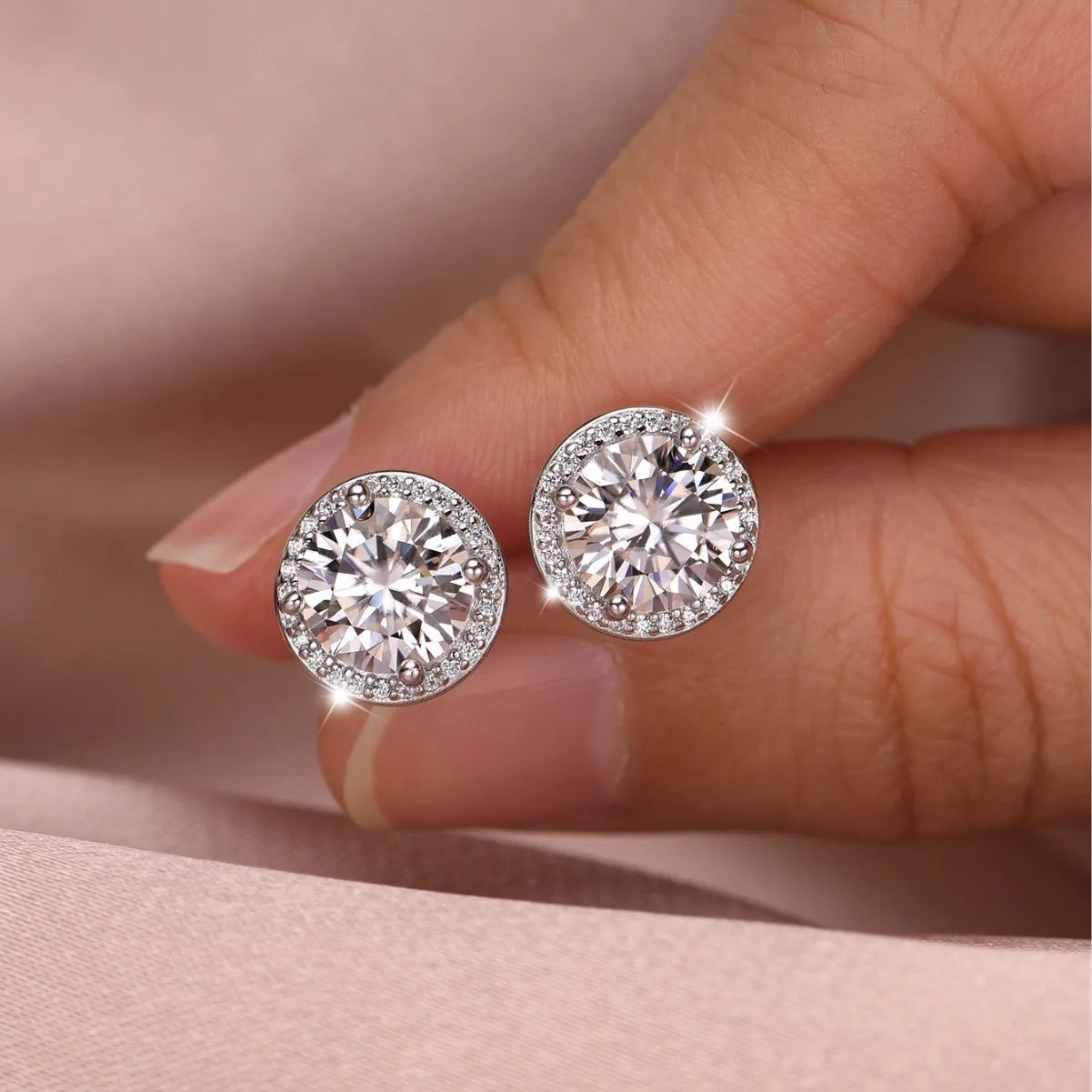 925 Sterling Silver Earrings Women Sparkling Zirconium Long U-shaped Hoop Earring For Anniversary Wedding Jewelry Gifts