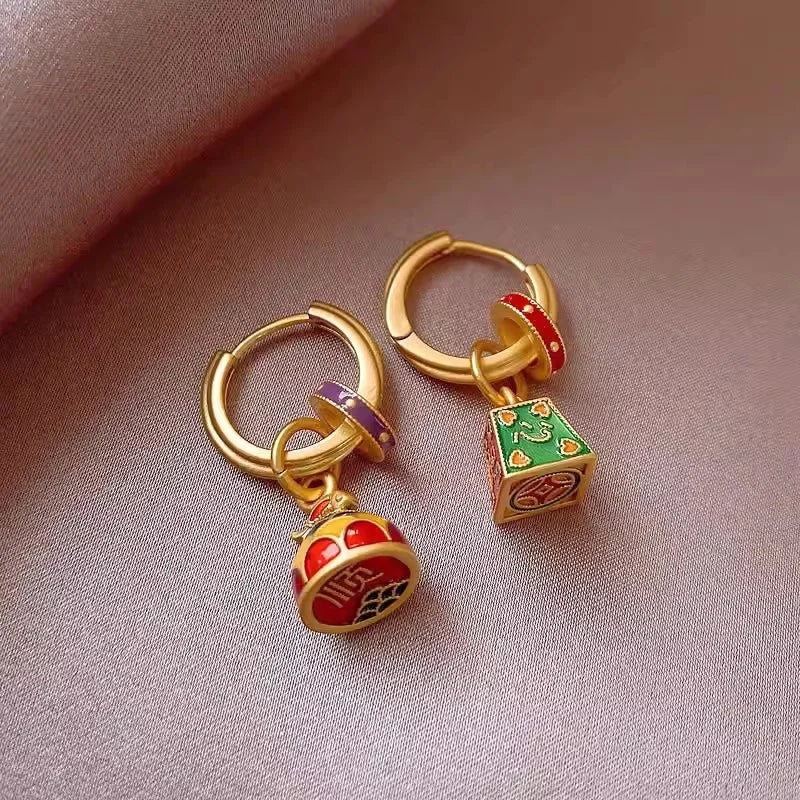 Modern Jewelry Elegant Temperament Green Color Flower Earrings For Women Female Gifts Delicate Design Ear Accessories
