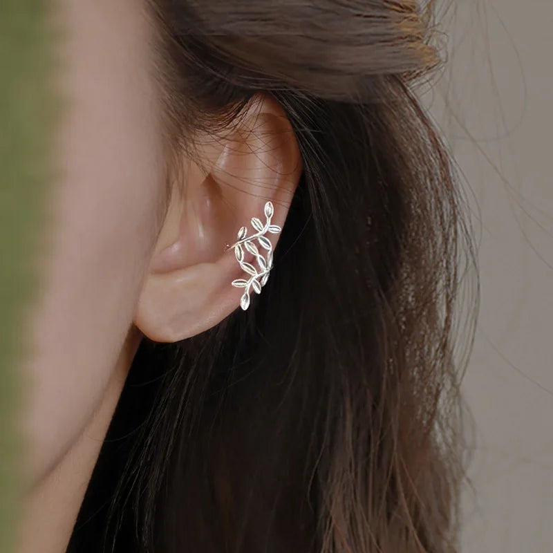 Sparkling Zircon Star Ear Clip for Women Without Piercing Long Tassel Sweet Ear Cuff Clip Earrings Wedding Jewelry Gift