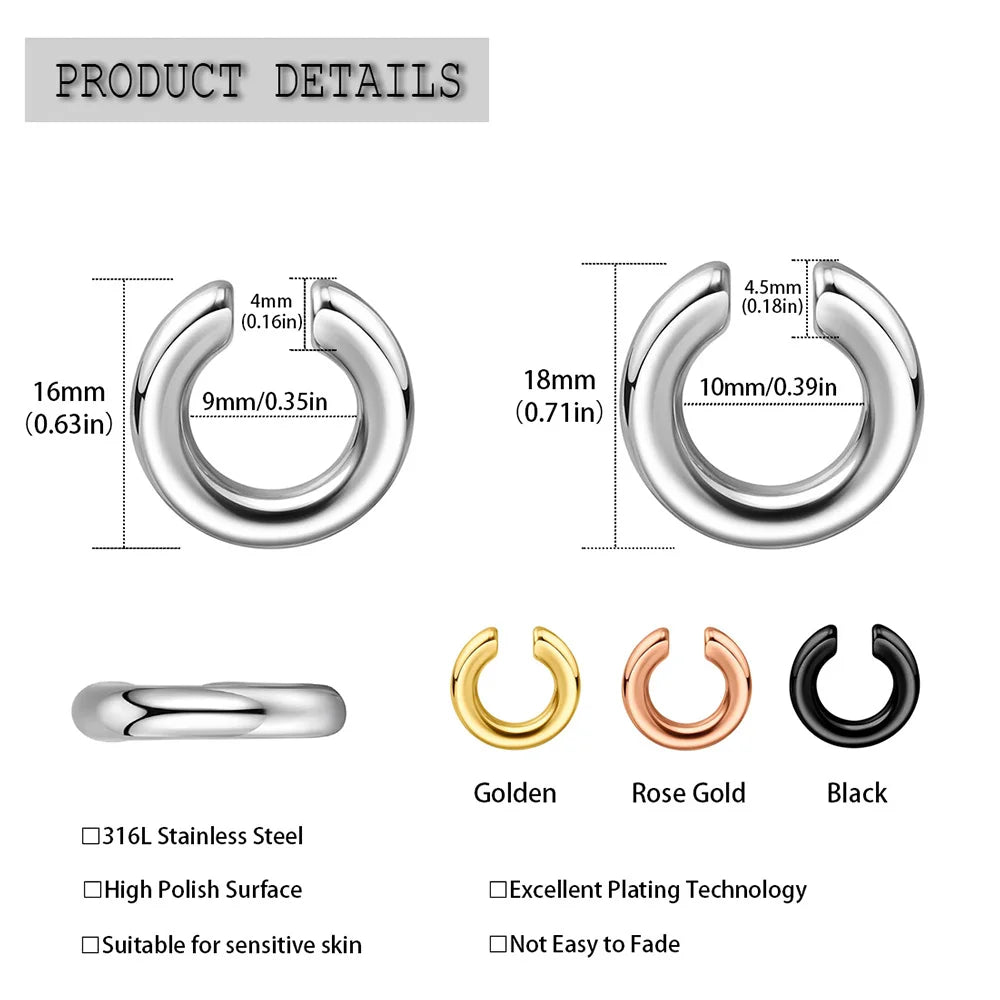 4 Pairs or 1 Pair Stainless Steel Gentle Round Earrings, Luxurious and Chic - Perfect for Women’s Holiday Gifts