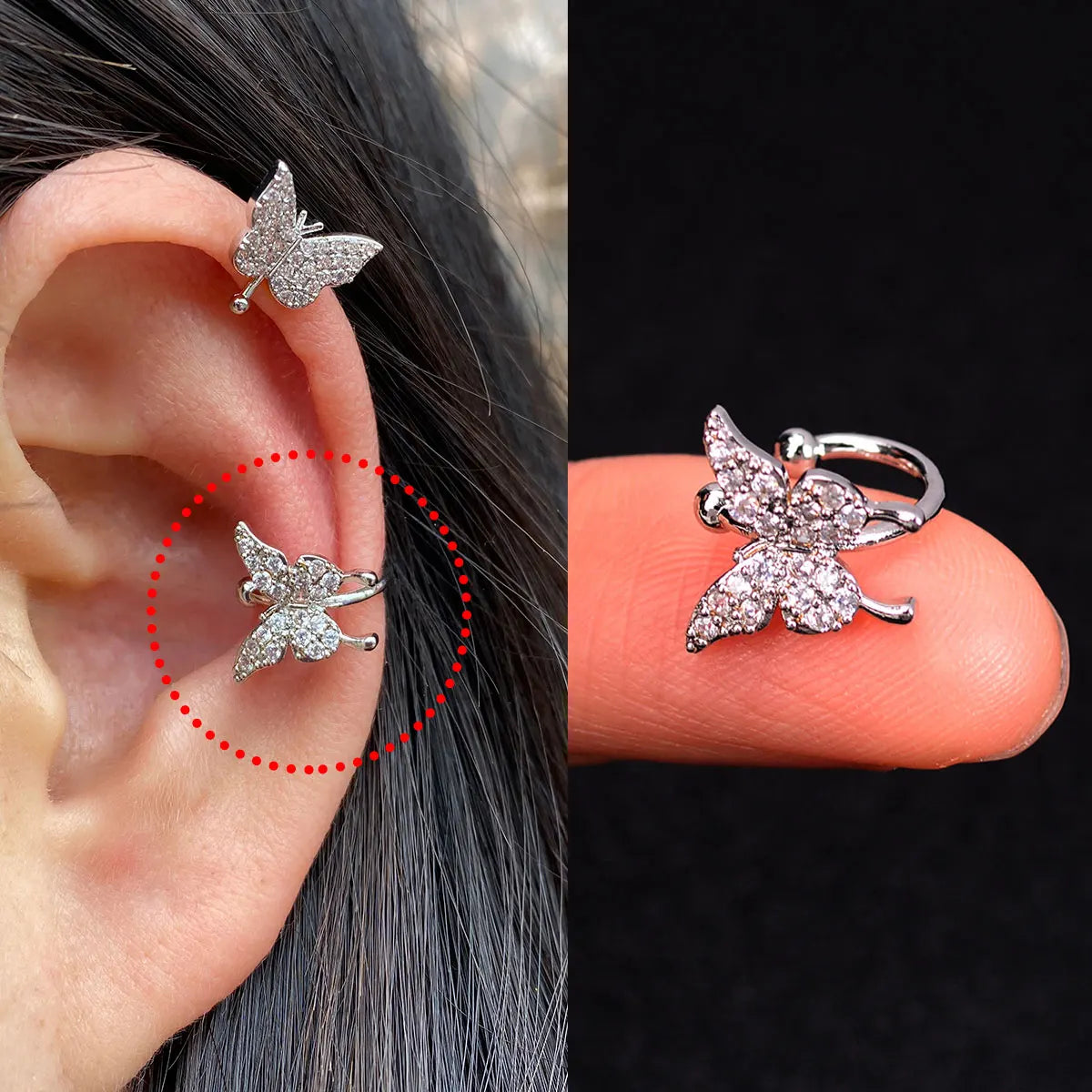 Fashion Gold Color Leaf Clip Earring For Women Without Piercing Puck Rock Vintage Crystal CZ Ear Cuff Girls Party Jewerly