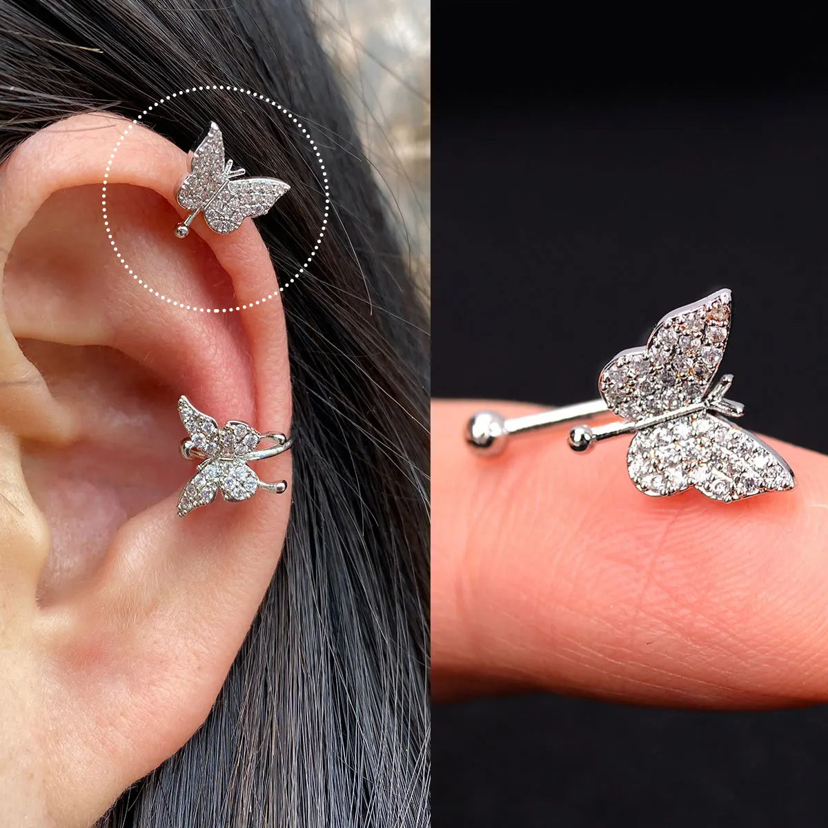 Fashion Gold Color Leaf Clip Earring For Women Without Piercing Puck Rock Vintage Crystal CZ Ear Cuff Girls Party Jewerly