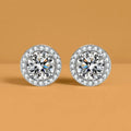 925 Sterling Silver Earrings Women Sparkling Zirconium Long U-shaped Hoop Earring For Anniversary Wedding Jewelry Gifts