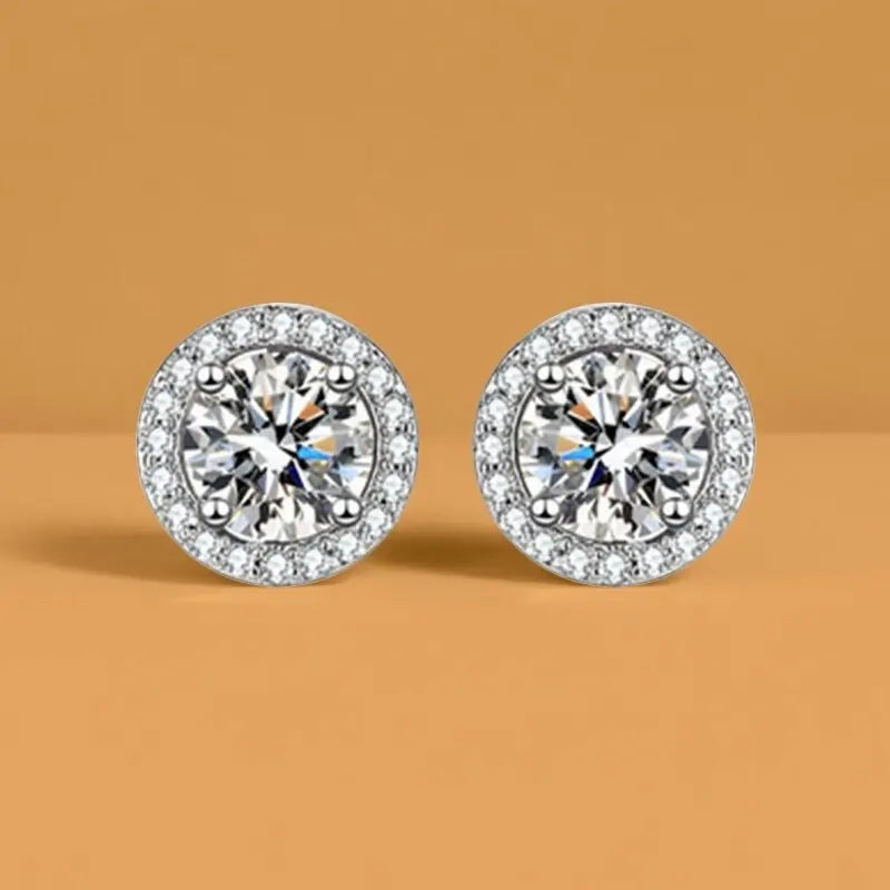 925 Sterling Silver Earrings Women Sparkling Zirconium Long U-shaped Hoop Earring For Anniversary Wedding Jewelry Gifts