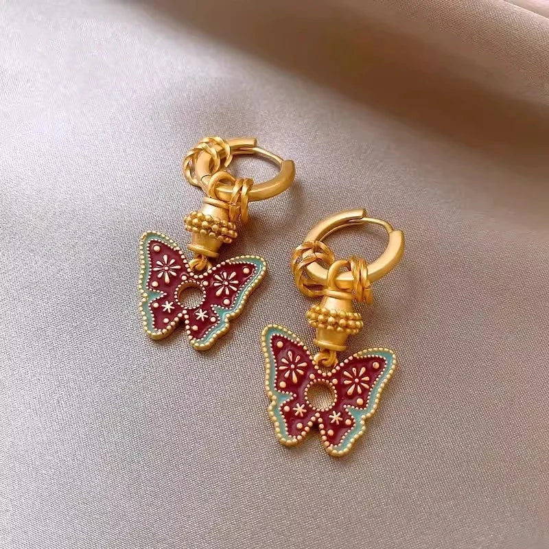 Modern Jewelry Elegant Temperament Green Color Flower Earrings For Women Female Gifts Delicate Design Ear Accessories