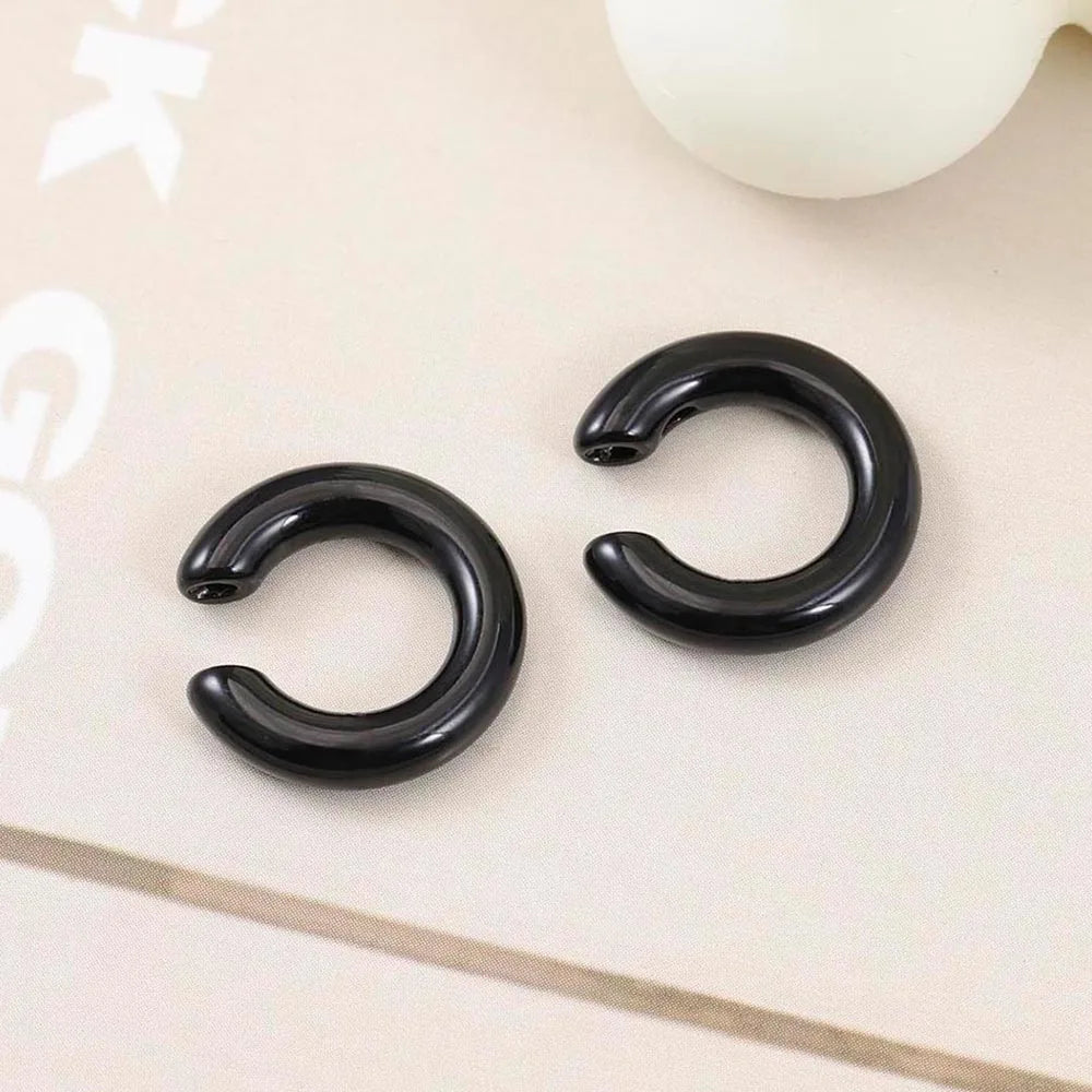 4 Pairs or 1 Pair Stainless Steel Gentle Round Earrings, Luxurious and Chic - Perfect for Women’s Holiday Gifts