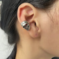 Sparkling Zircon Star Ear Clip for Women Without Piercing Long Tassel Sweet Ear Cuff Clip Earrings Wedding Jewelry Gift