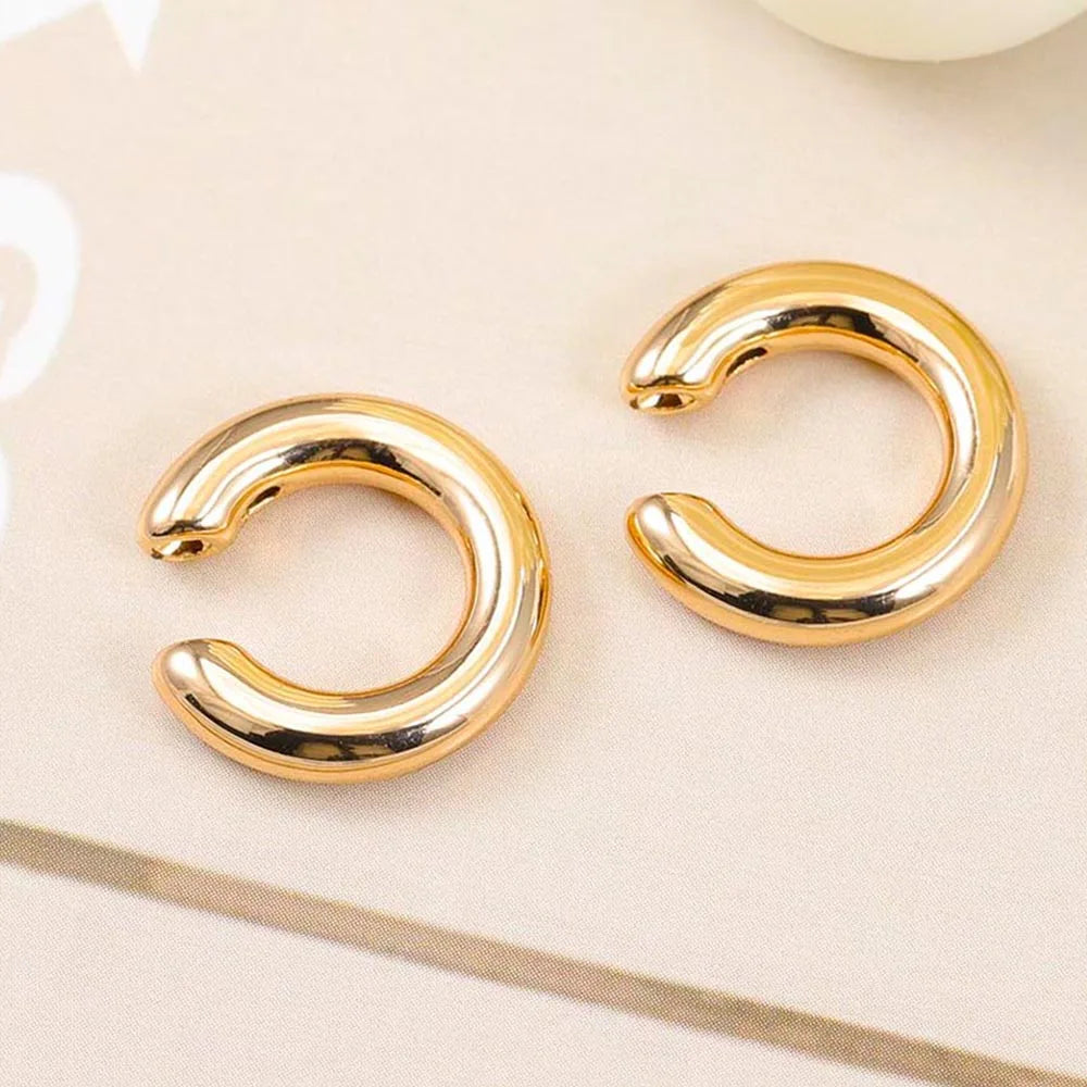 4 Pairs or 1 Pair Stainless Steel Gentle Round Earrings, Luxurious and Chic - Perfect for Women’s Holiday Gifts