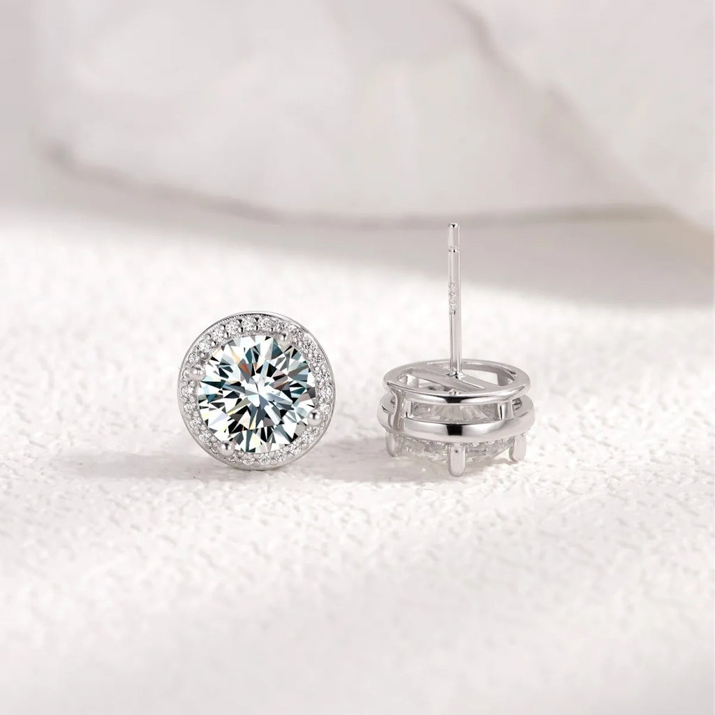 925 Sterling Silver Earrings Women Sparkling Zirconium Long U-shaped Hoop Earring For Anniversary Wedding Jewelry Gifts