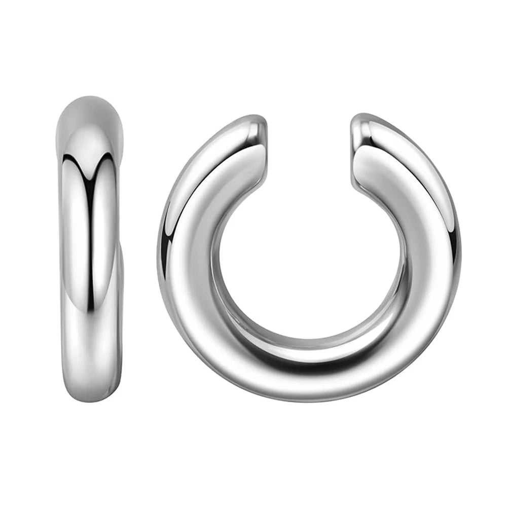 4 Pairs or 1 Pair Stainless Steel Gentle Round Earrings, Luxurious and Chic - Perfect for Women’s Holiday Gifts