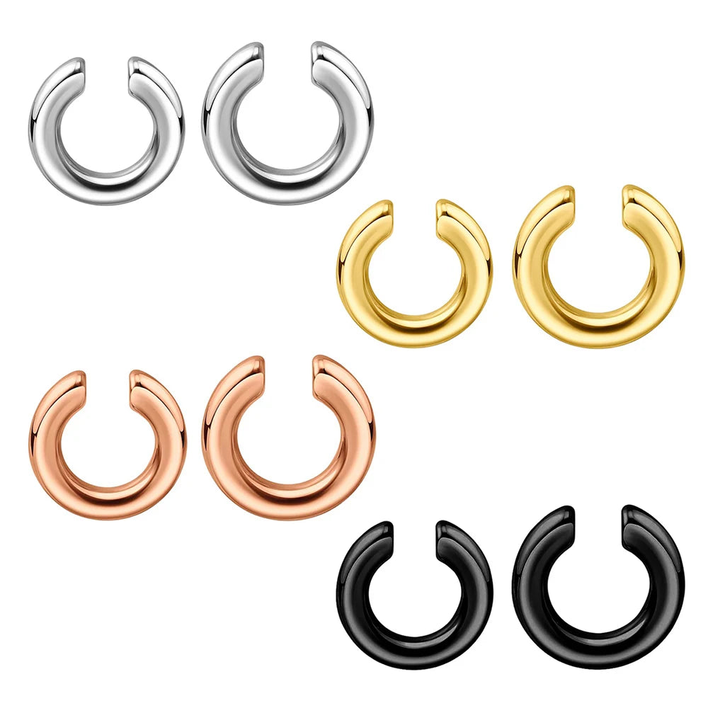 4 Pairs or 1 Pair Stainless Steel Gentle Round Earrings, Luxurious and Chic - Perfect for Women’s Holiday Gifts